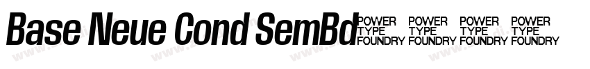 Base Neue Cond SemBd字体转换